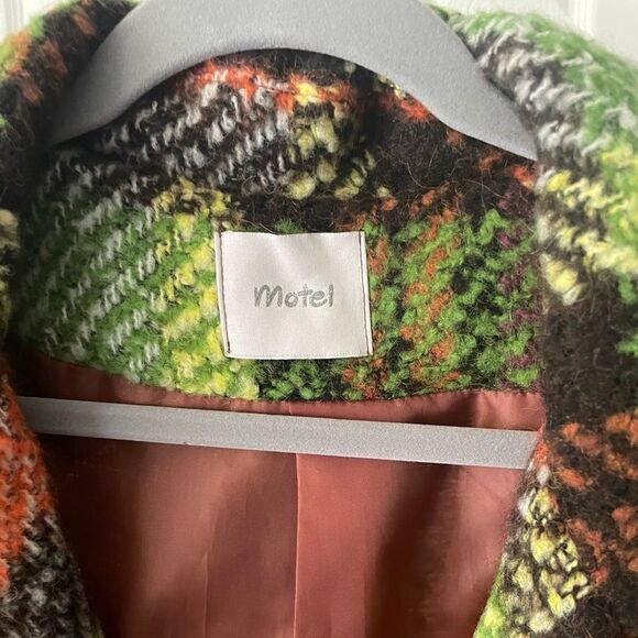 Motel Rocks Multicolor Plaid Jacket Size Large - Picture 3 of 7